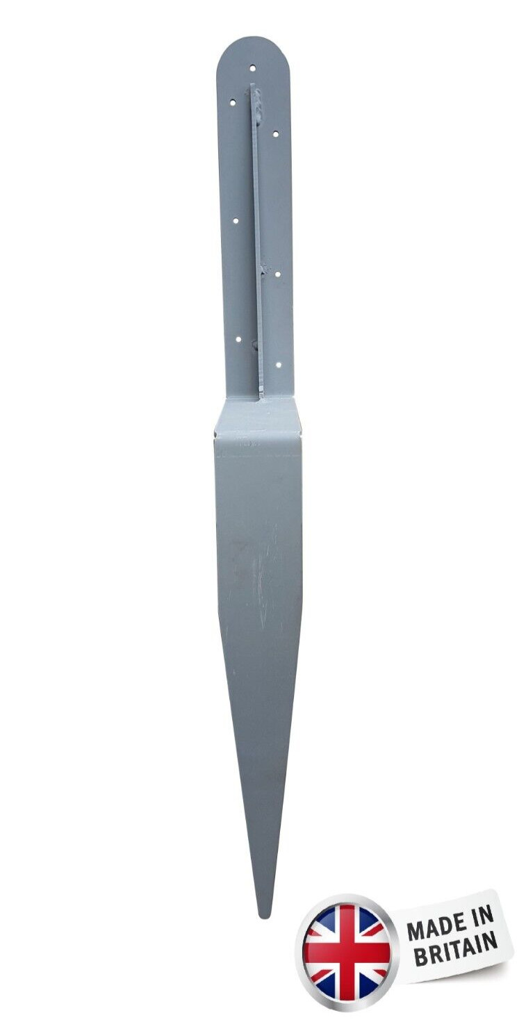 RSL Easy Fence Post Support Repair Spike -Knock In, Concrete In And Screw Down