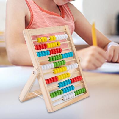 Holz Abakus Klassisch Zählen Kinder Lernen Mathe für Kleinkinder