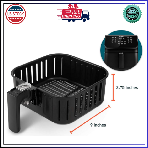 Upgrade your 5.8QT air fryer with CP358-AF non-stick replacement basket accessories