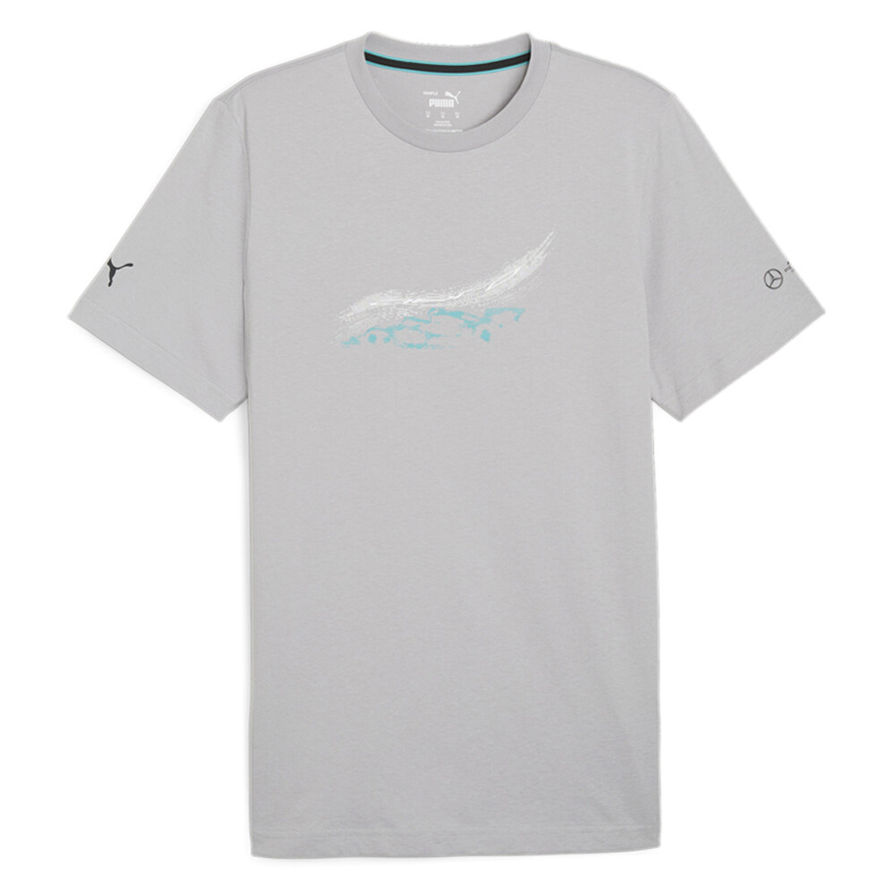 Мужская серая повседневная футболка с круглым вырезом и коротким рукавом Puma Mapf1 Essential Car Graphic