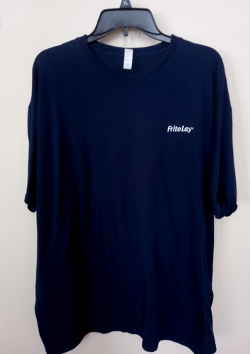 Frito Lay Black T-Shirt Men 2XL dark Blue by Jerzees, Factory Plant Employee