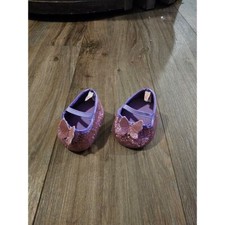 Build A Bear Purple Glitter Shoes