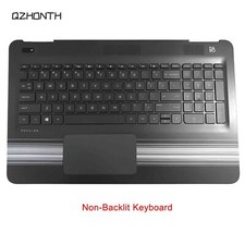 New HP Pavilion 15-AU 15-AW Palmrest Keyboard Touchpad Silver Strips Non-Backlit