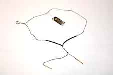 Gorjana Necklaces gold tone nugget beads adjustable size string black beads