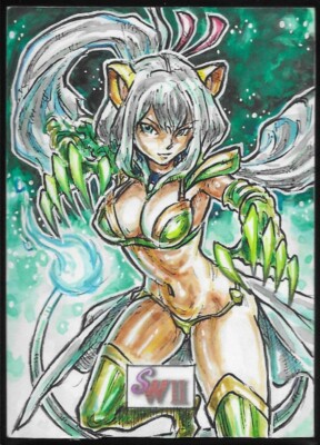 2024 EGS Art Studio Sexy Warriors 2 Zodiac SKETCH card - Anro Sorilla hand drawn