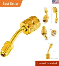 Chinco R410a HVAC Adapter - 1/4" Male to 5/16" Female with Easy Access Design