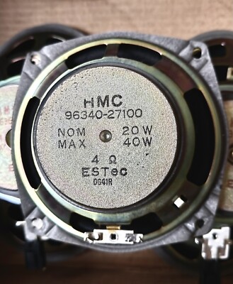 1997-2001 Four Hyundai Tiburon HMC 40W Audio Speakers 96360-27100