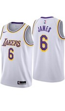 NEW Mens Nike Lebron James Lakers Swingman Association Edition Jersey Size Small