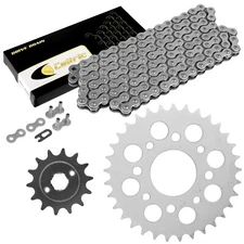 Drive Chain & Sprockets Kit for Honda CMX250C Rebel 250 1996-2016