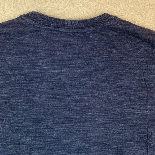 Reebok blau Big Logo Kurzarm T-Shirt Tee Größe Herren Small S - Bild 8 von 11