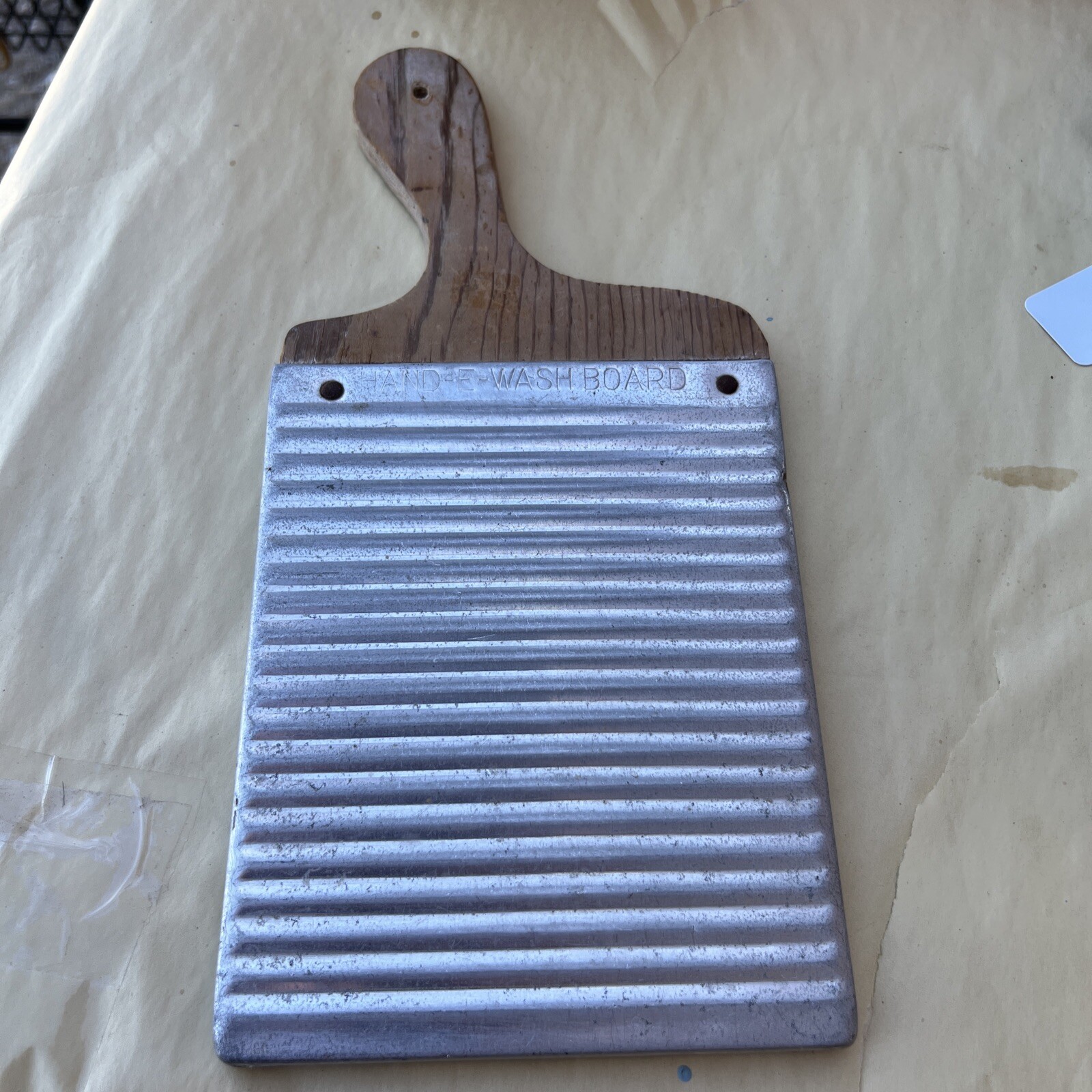 1930's Vintage Small Wood HANDEWASHBOARD Minneapolis MN Hand Held