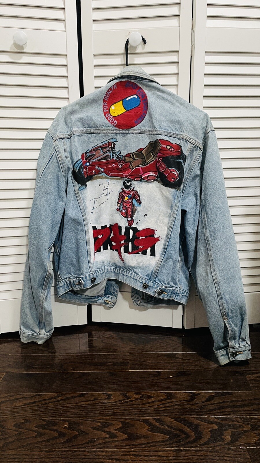 Denim Jacket Akira Japanese Anime Custom Hand Painted… Gem