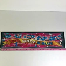 Play the Colors Plexiglass Insert Belly Door 19.5" x 10" Game Parts Slot Machine