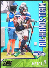 2021 Score - All Hands Team Insert #AH6 DK Metcalf Seattle Seahawks Football