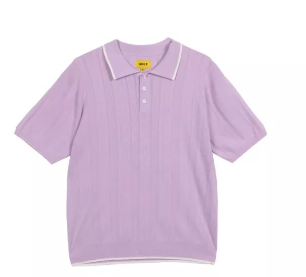 GOLF WANG 100% AUTHENTIC POLO STRETCH KNIT LAVENDER SZ MEDIUM | eBay