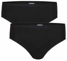 2 x Nina by C. Women's Jazz Pant Pant Brief Underwear Black White Nude