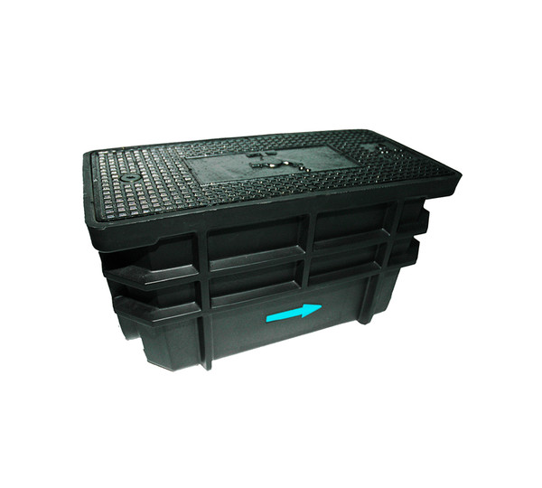 Arqueta HDPE con tapa composite para contador 260x480x255