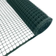 Plastic Mesh Fencing | 1m x 10m | 20mm Holes | Green