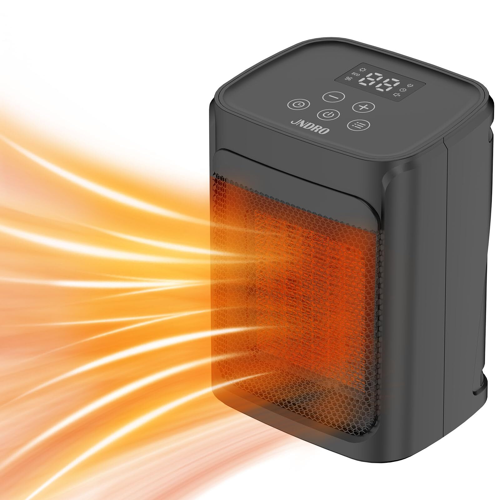 Portable Space Heater - 1500W/750W Quiet Ceramic Heater with Adjustable Therm...