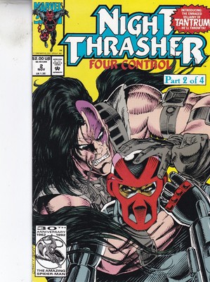 MARVEL COMICS NACHT THRASHER VIER KONTROLLE #2 NOVEMBER 1992 VERSAND AM SELBEN TAG