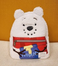 Loungefly Disney Winnie the Pooh Snowman Plush Holiday Cosplay Mini Backpack NEW