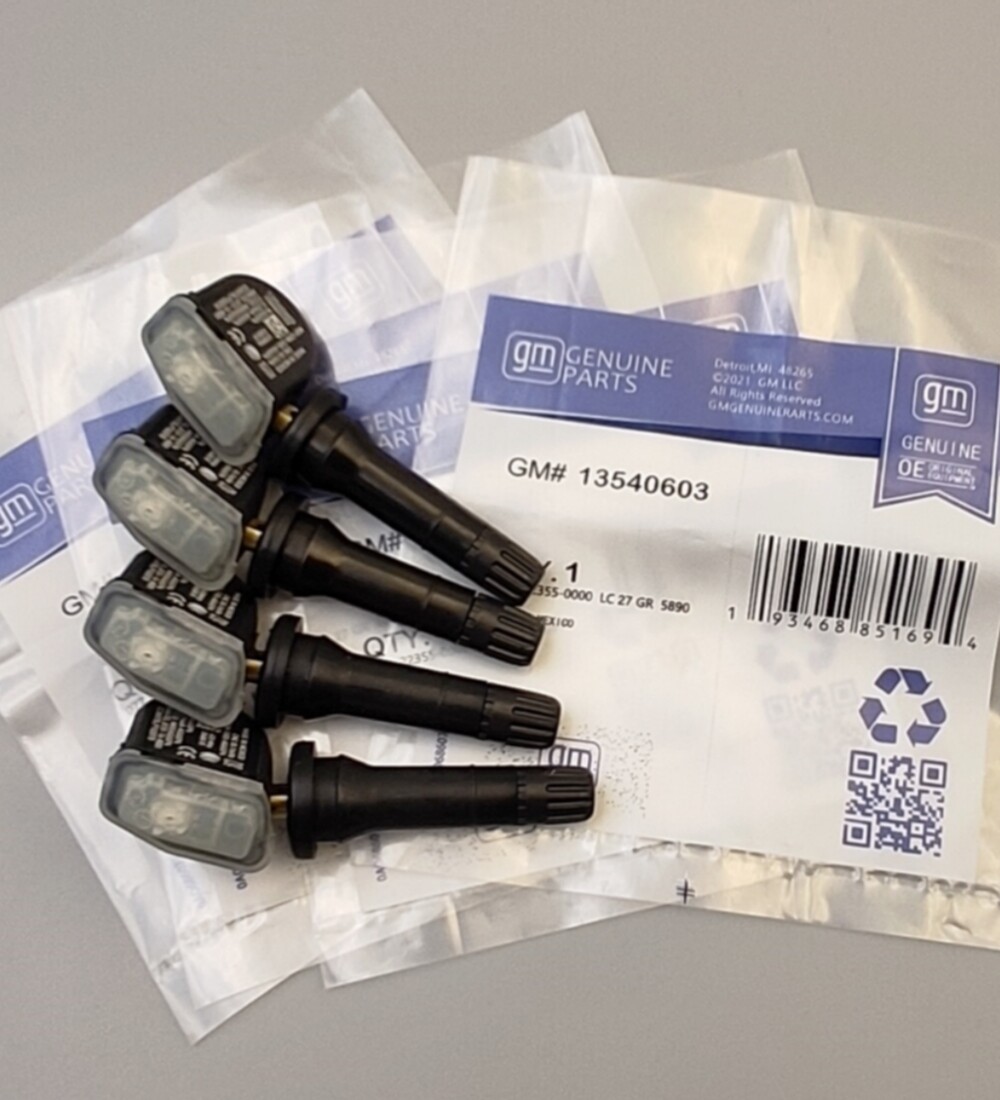 4PCS OEM 13540603 TPMS Tire Pressure Sensors for GMC Chevy Buick Cadillac 433MHz