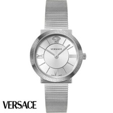 Versace VEVE00419 Glamour Lady white silver Stainless Steel Women's Watch NEW