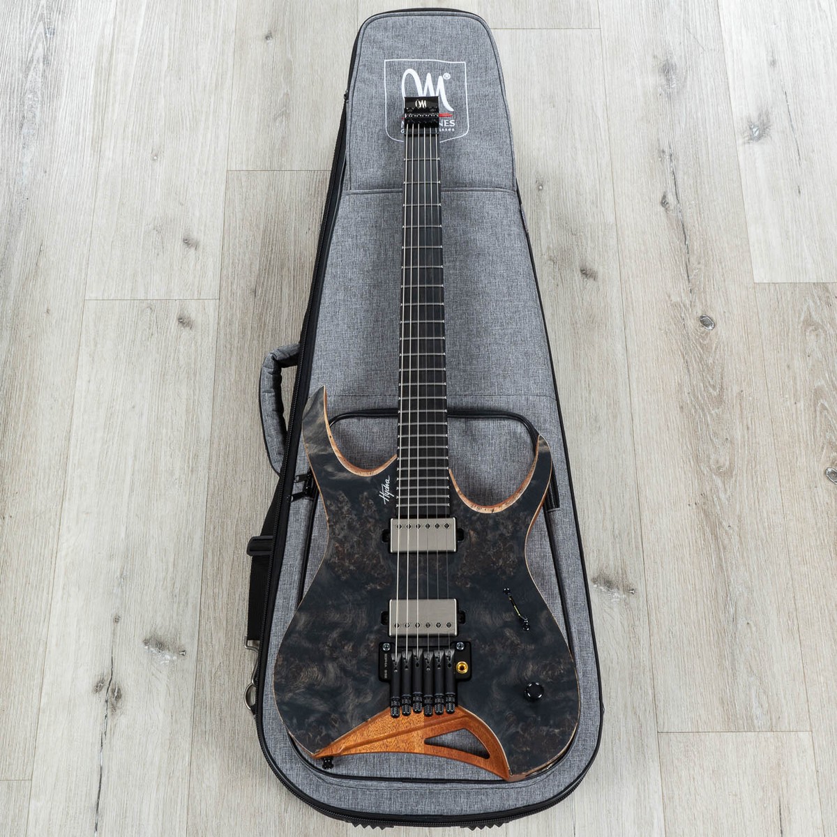 Mayones Hydra Elite PRO 6 Headless Guitar, Locking Tremolo