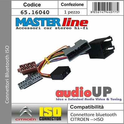 Connecteur Iso Système Bluetooth Pour Citroen C Crosser 2008 IN Poi - MASTERLINE - Photo 1/2