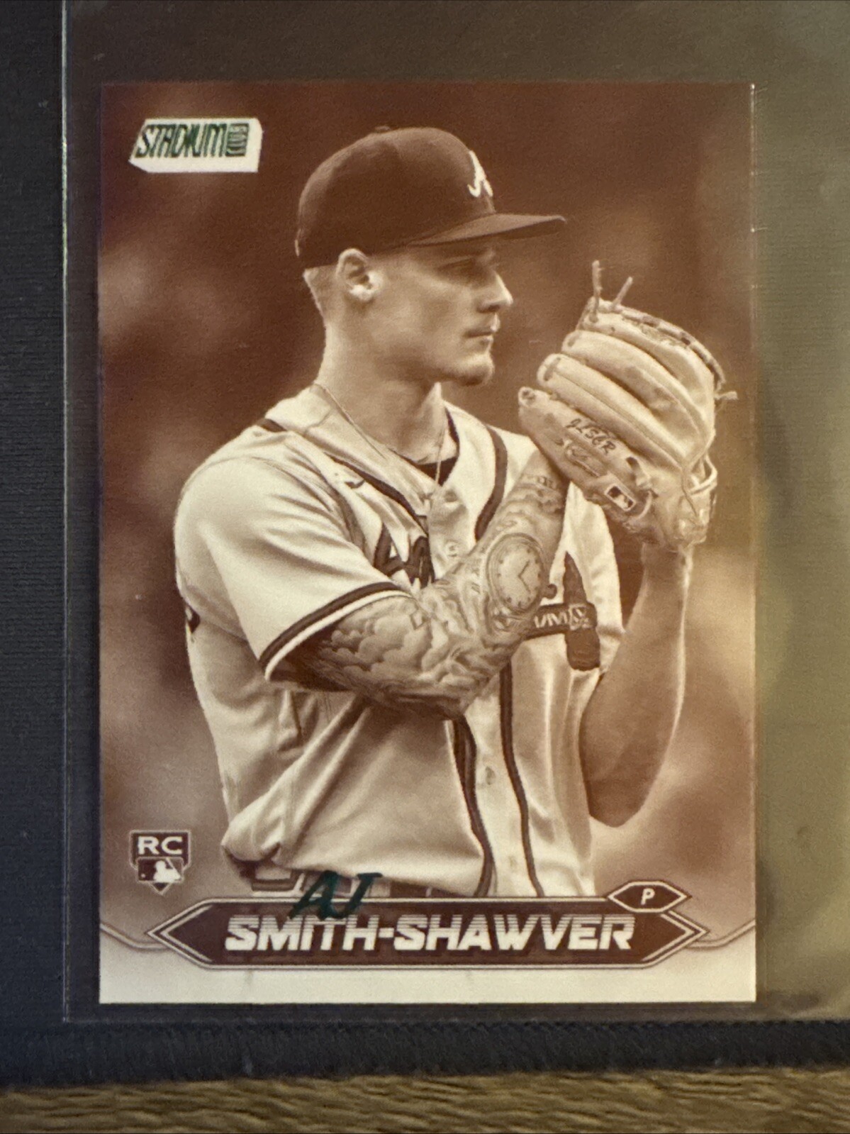 2024 Stadium Club Black and White #55 AJ Smith-Shawver