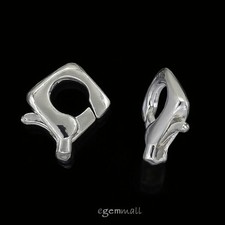 1PC Sterling Silver Square Lobster Claw Clasp 99115