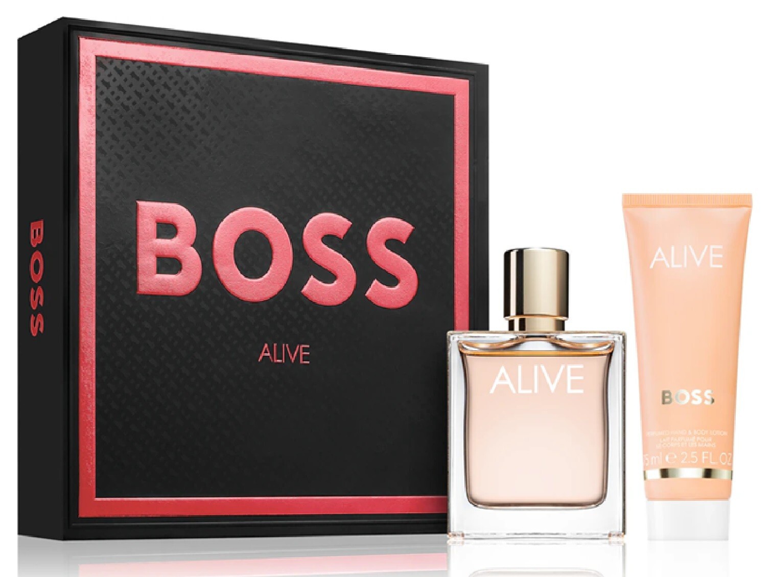 Boss ALIVE Geschenkset 50 ml Eau de Parfum Spray + 75 ml Bodylotion Neu & Ovp