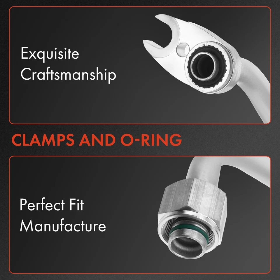 Mangueira de linha de sucção AC para Chevrolet Malibu 1997-2003 Oldsmobile Cutlass Pontiac - Imagem 2 de 4