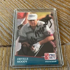 autographed  1991 pro Set  ORVILLE MOODY    Dec. 2008             #B-1