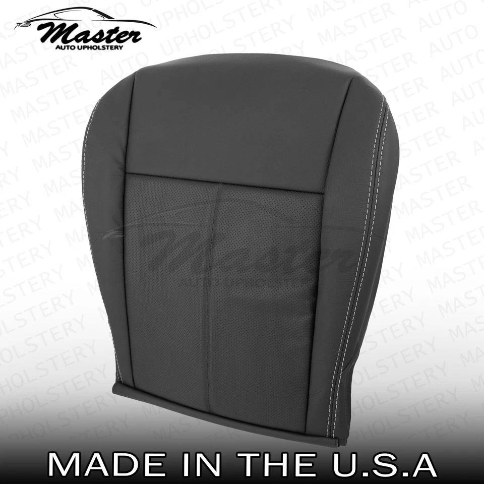 2009 - 2012 Fits Jeep Liberty LEFT &RIGHT Bottom Black Vinyl Seat Covers, Perf Foto 3 de 4