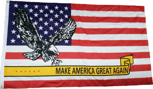 Fahne Flagge USA Eagle " Make America great again " 90 x 150 cm mit 2 Ösen - Bild 1 von 1
