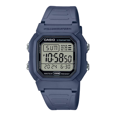 Casio W800H-2AV, Digital Watch, Resin Band, Stopwatch, Alarm, 10