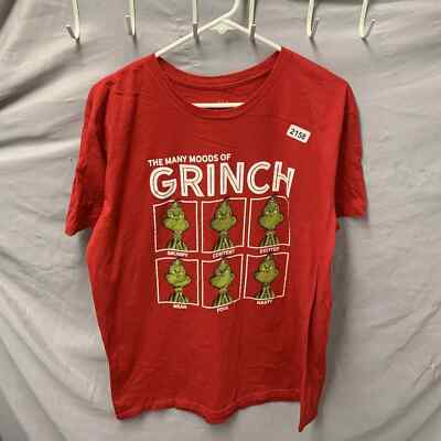 The Grinch Shirt Adult Extra Large Red Short Sleeve Christmas