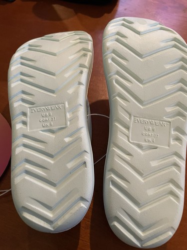 Women’s lightweight sol Bounce ara flip-flops white Comfy Sandal Size 6 - Picture 5 of 5