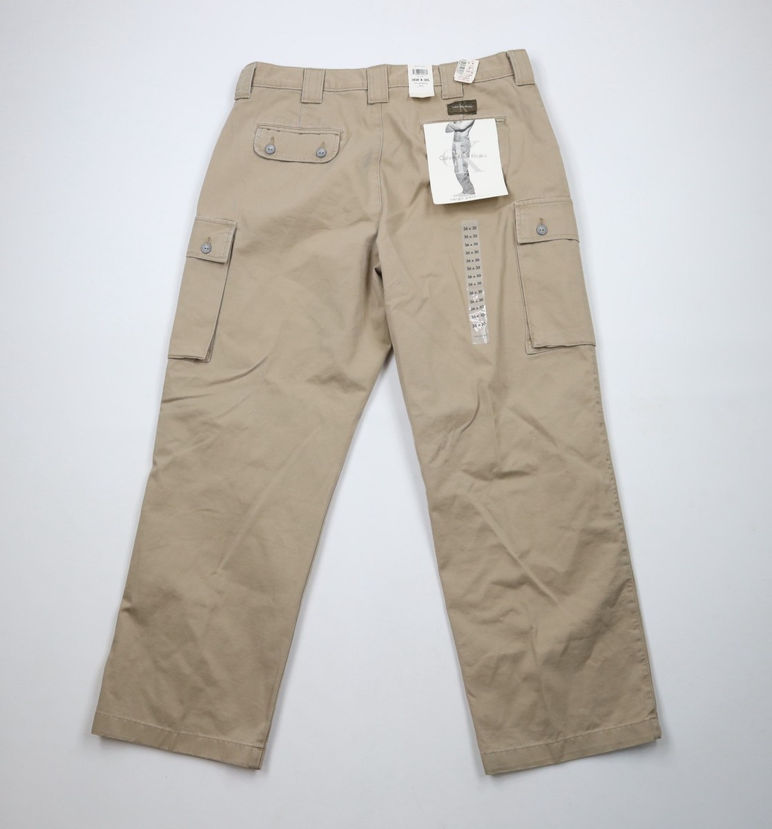 Deadstock Vintage 90s Calvin Klein Mens 36x30 Spell Out Wide