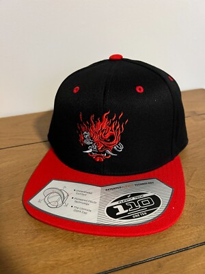 Casquette Snapback D.O.P.E. Carbon Elements - Noir/Rouge - Taille Unique - Neuve