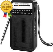 Portable Radio AM FM with Best Reception, Transistor Radio with Loud Speaker, 2