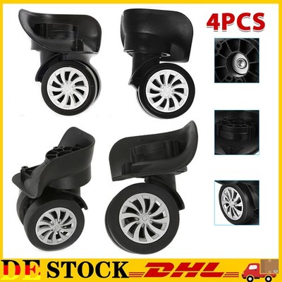 2Paar Travel Koffer Rollen Ersatz Gepäck Reparatur Zubehör Mute Row Räder DHL