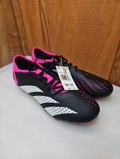 Adidas Predator Accuracy.3 FG Size 10 M Black Pink Football Soccer Cleats Boots