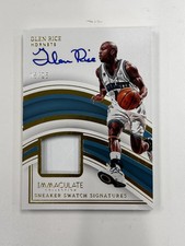 2022-23 Panini Immaculate Sneaker Swatch Auto Glen Rice #SNS-GRC #05/25