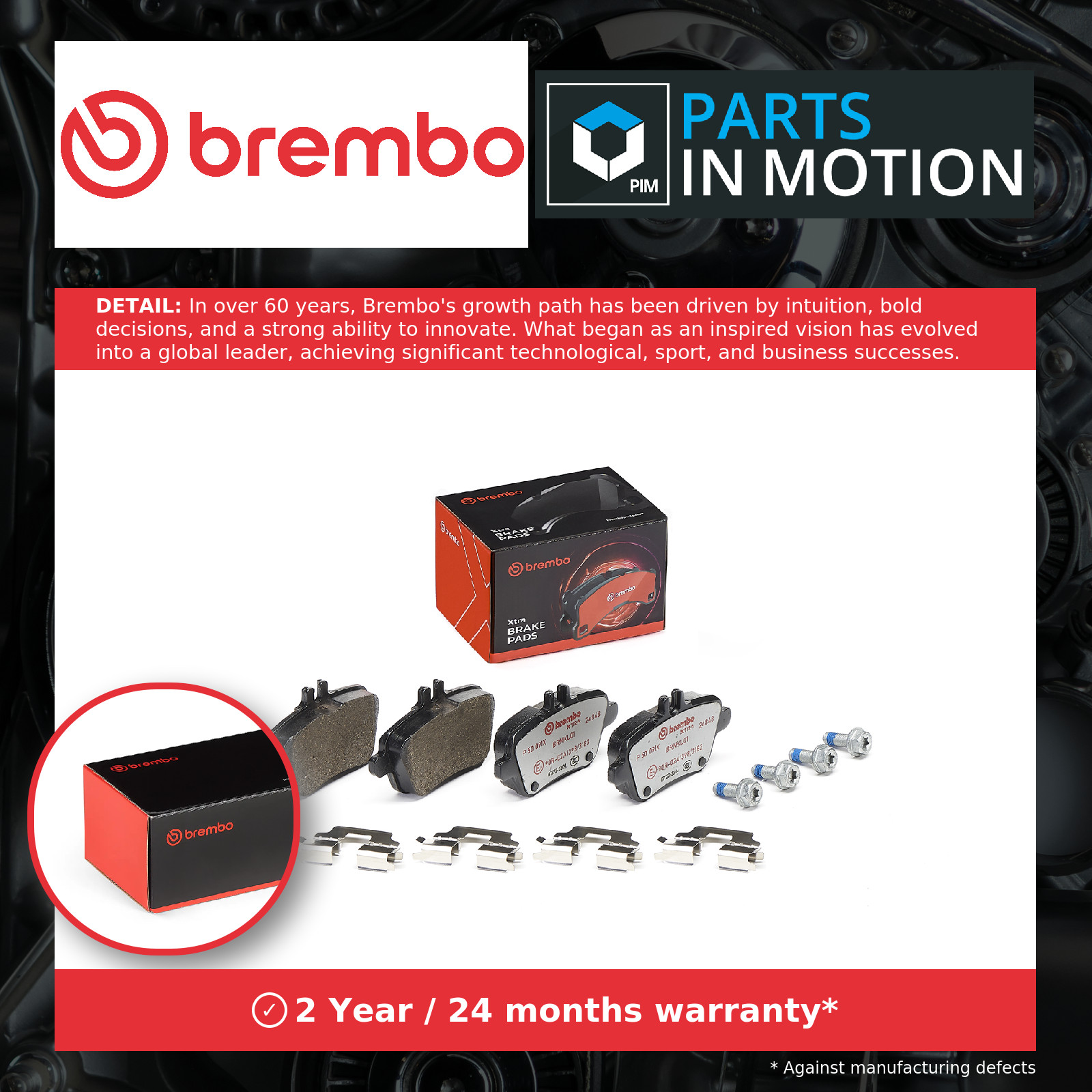 Brake Pads Set fits MERCEDES A180 W176 1.6 Rear 12 to 18 M270.910 Brembo Quality - Image 18
