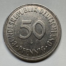 1950 Germany 50 Pfennig - F - Coin #D-012