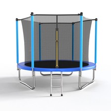 8ft Trampoline with Ladder indoor Outdoor ASTM Certified Kids Safety Trampolines