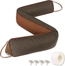 Door Draft Stopper Under Bottom Coffee Triangle Blocker 38 inch