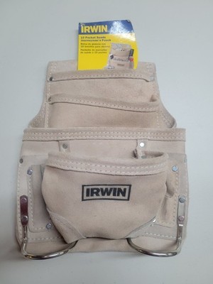Irwin 4031012 10 Pocket Suede Journeyman's Pouch